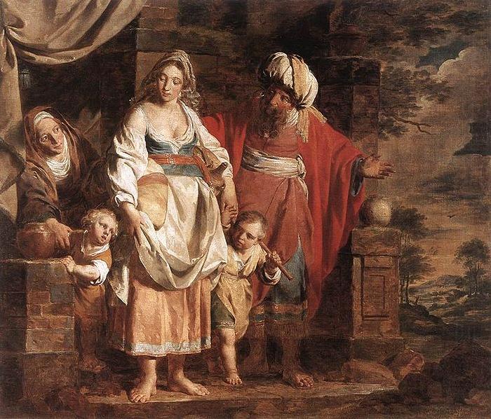 VERHAGHEN, Pieter Jozef Hagar and Ishmael Banished by Abraham china oil painting image